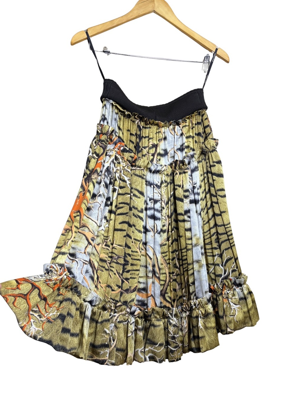 Roberto Cavalli SS2005 Coral Animal Print Silk Midi Skirt - Picture 3 of 9